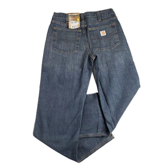 NEW Carhartt Holter Frontier Denim Jeans 42X32 Blue Relaxed Straight 101483968 - Picture 2 of 4